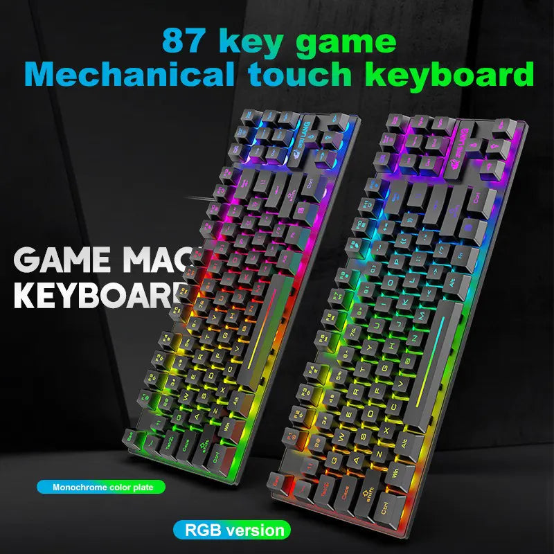 Wolf K16 87-Key USB Wired Backlit Gaming Keyboard