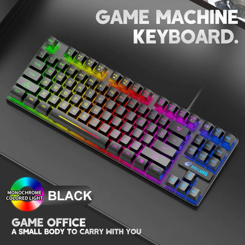 Wolf K16 87-Key USB Wired Backlit Gaming Keyboard
