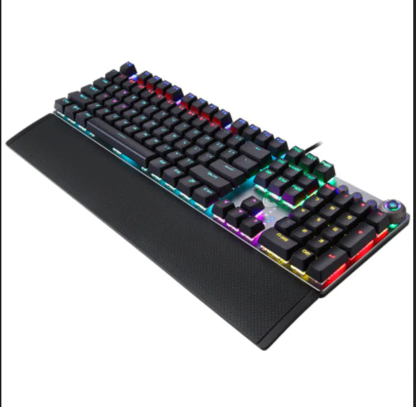 F2088 Wired Mechanical Gaming Keyboard (Black, Cyan Blue)