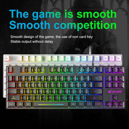 Wolf K16 87-Key USB Wired Backlit Gaming Keyboard