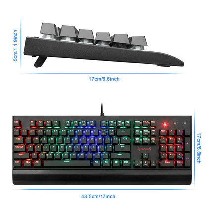 Redragon K557 RGB Mechanical Gaming Keyboard 104 Keys